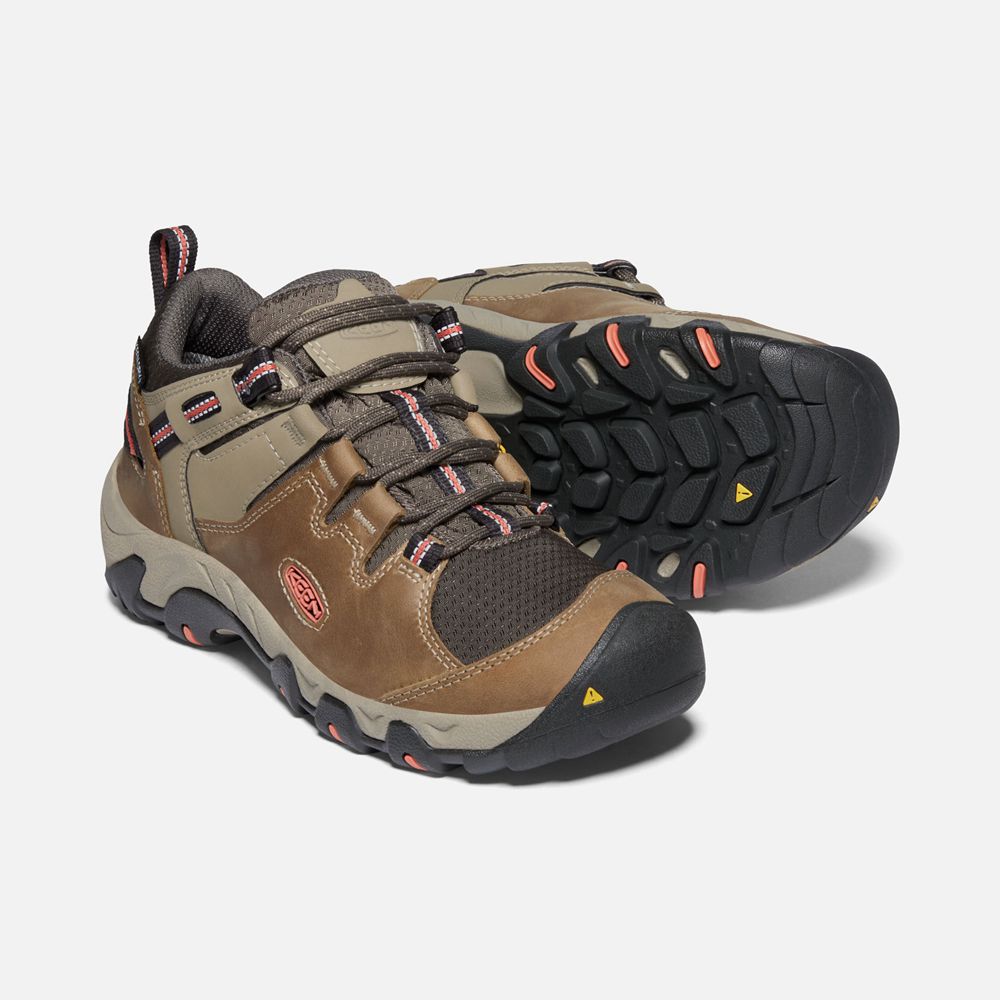 Keen Spor Ayakkabı Kadın Kahverengi/Mercan - Steens Waterproof Shoes - Türkiye IRAK71652